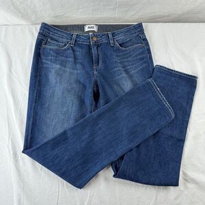 Paige Premium Womens Jimmy Jimmy Skinny Jeans Sz 28 Blue Distressed w Stretch